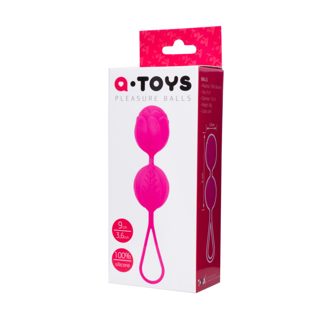 Вагинальные шарики TOYFA A-Toys Flov, силикон, розовый, 15 см