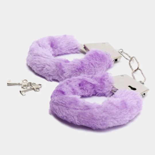 Плюшевые наручники (фиолетовые)
