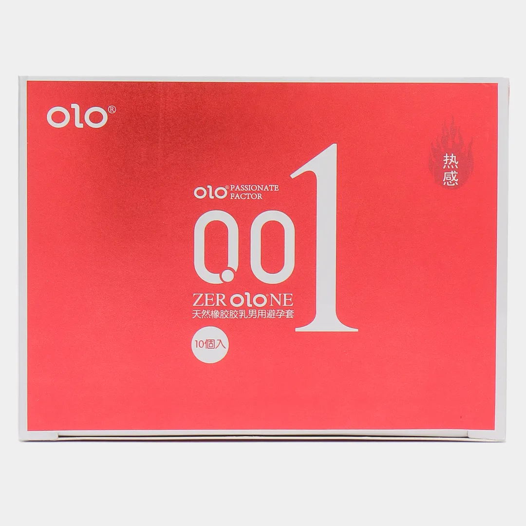 Презервативы OLO с согревающим эффектом, 10 штук в упаковке