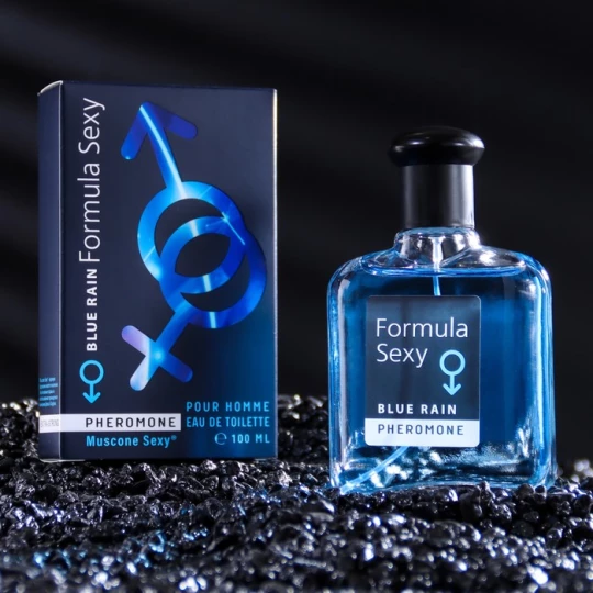 Туалетная вода мужская с феромонами "Formula Sexy Blue Rain", 100 мл