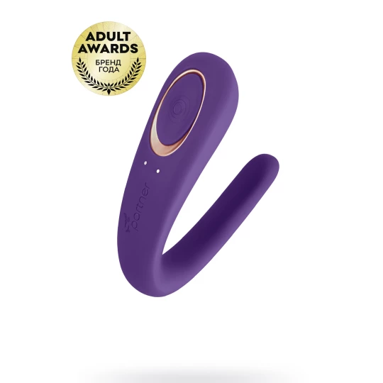 Многофункциональный стимулятор для пар Satisfyer Partner Toy, силикон, фиолетовый, 18,5 см.