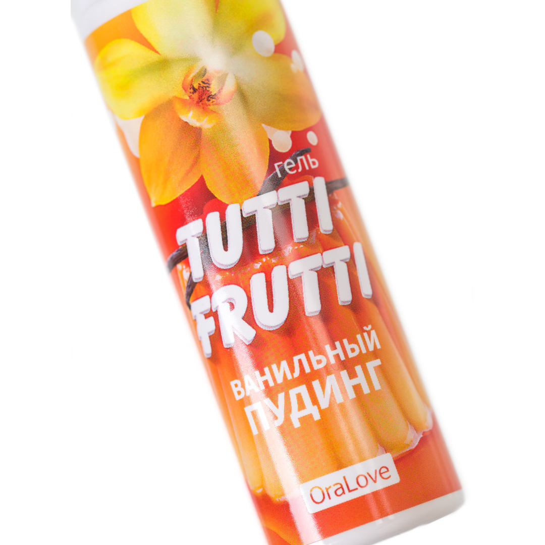 Съедобная гель-смазка TUTTI-FRUTTI для орального секса со вкусом ванильный пудинг, 30 гр