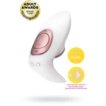 Стимулятор для пар Satisfyer Pro 4 Couples, вакуум-волновой бесконтактный, силикон, белый, 19,5 см.