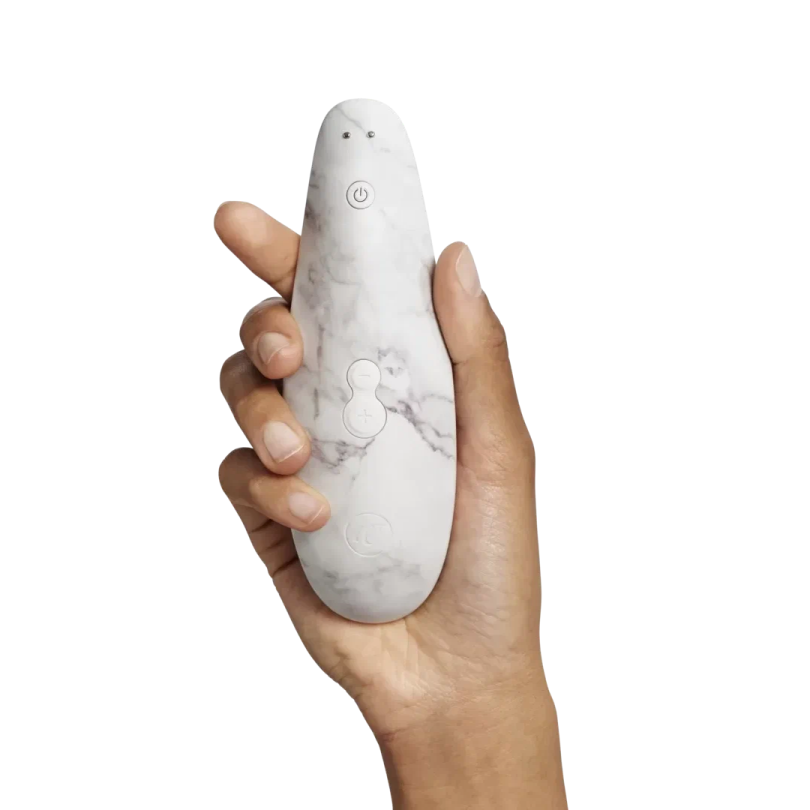 Womanizer Стимулятор бесконтактный клиторальный Marilyn Monroe Special Edition, white marble