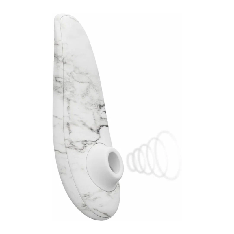 Womanizer Стимулятор бесконтактный клиторальный Marilyn Monroe Special Edition, white marble