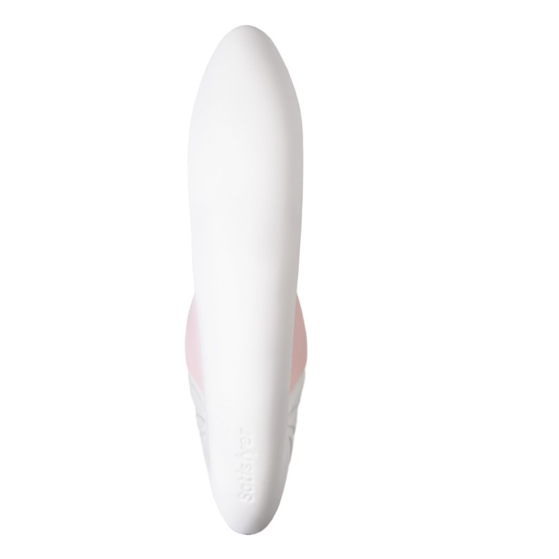 Вибратор Satisfyer Supernova, с вакуум-волновым стимулятором, силикон, белый, 16,9 см