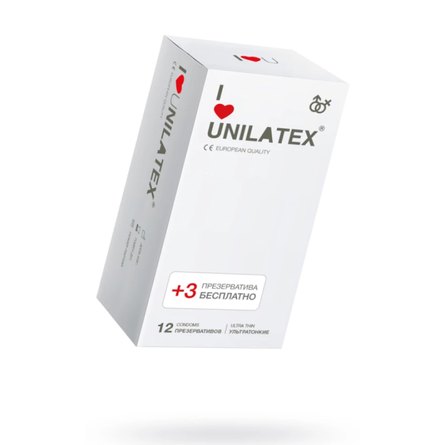 Презервативы Unilatex "Ultra Thin" ультратонкие, 12 шт.