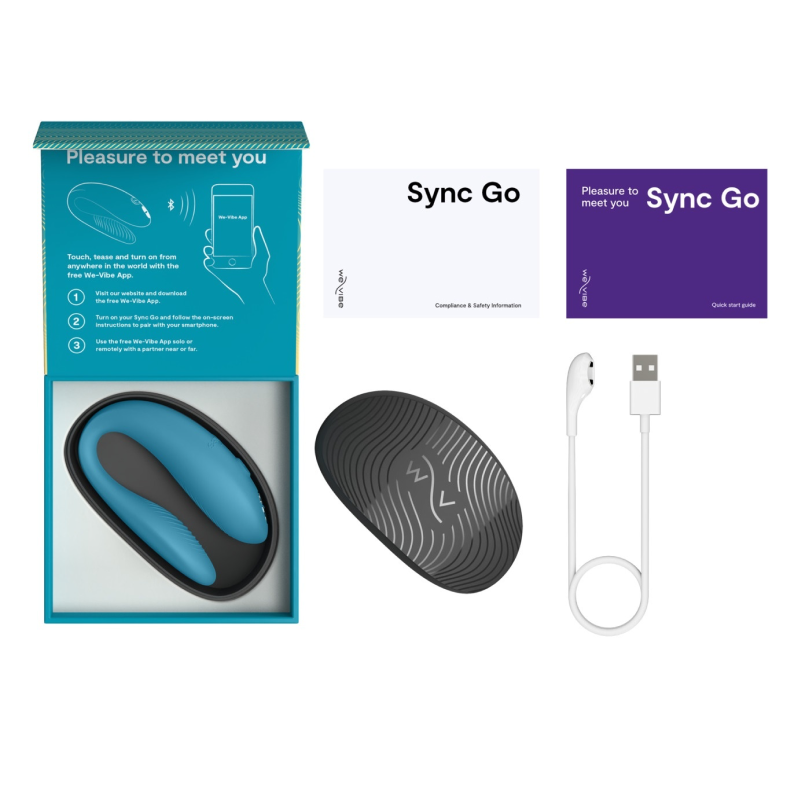 Вибратор для пар We-Vibe Sync Go бирюзовый