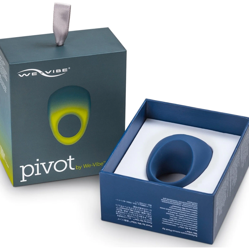 Эрекционное кольцо We-Vibe Pivot с вибрацией, синее