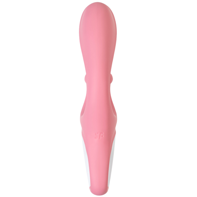 Нереалистичный вибратор Satisfyer Hug me Connect App, силикон, розовый, 20,5 см