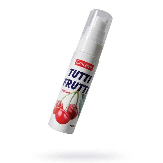 Съедобная гель-смазка TUTTI-FRUTTI для орального секса со вкусом вишни, 30