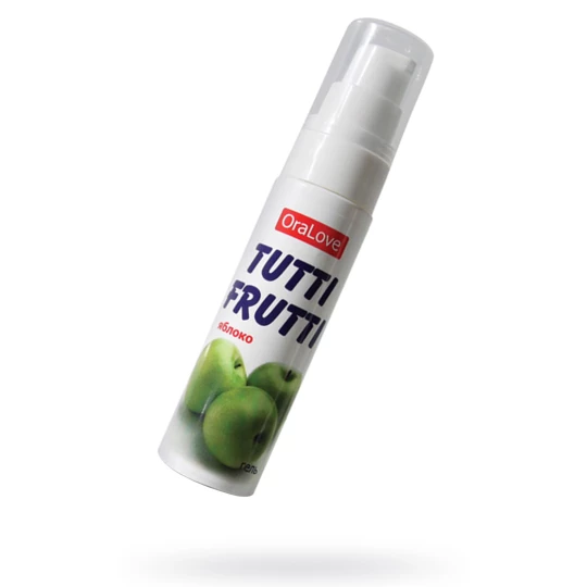 Съедобная гель-смазка TUTTI-FRUTTI для орального секса со вкусом яблока 30г